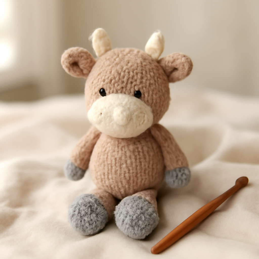 Adorable Bull Amigurumi Pattern