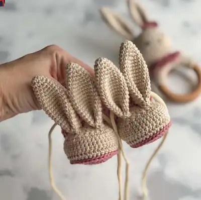 Adorable Bunny Booties Crochet Pattern