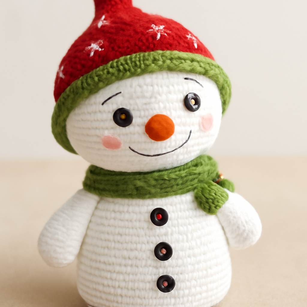 Adorable Christmas Snowman Amigurumi Pattern