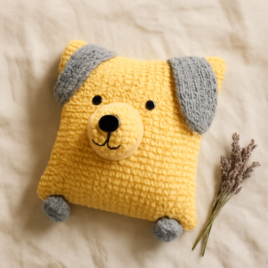 Adorable Dog Pillow Crochet Pattern
