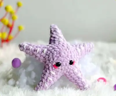 Adorable Purple Starfish Amigurumi Pattern