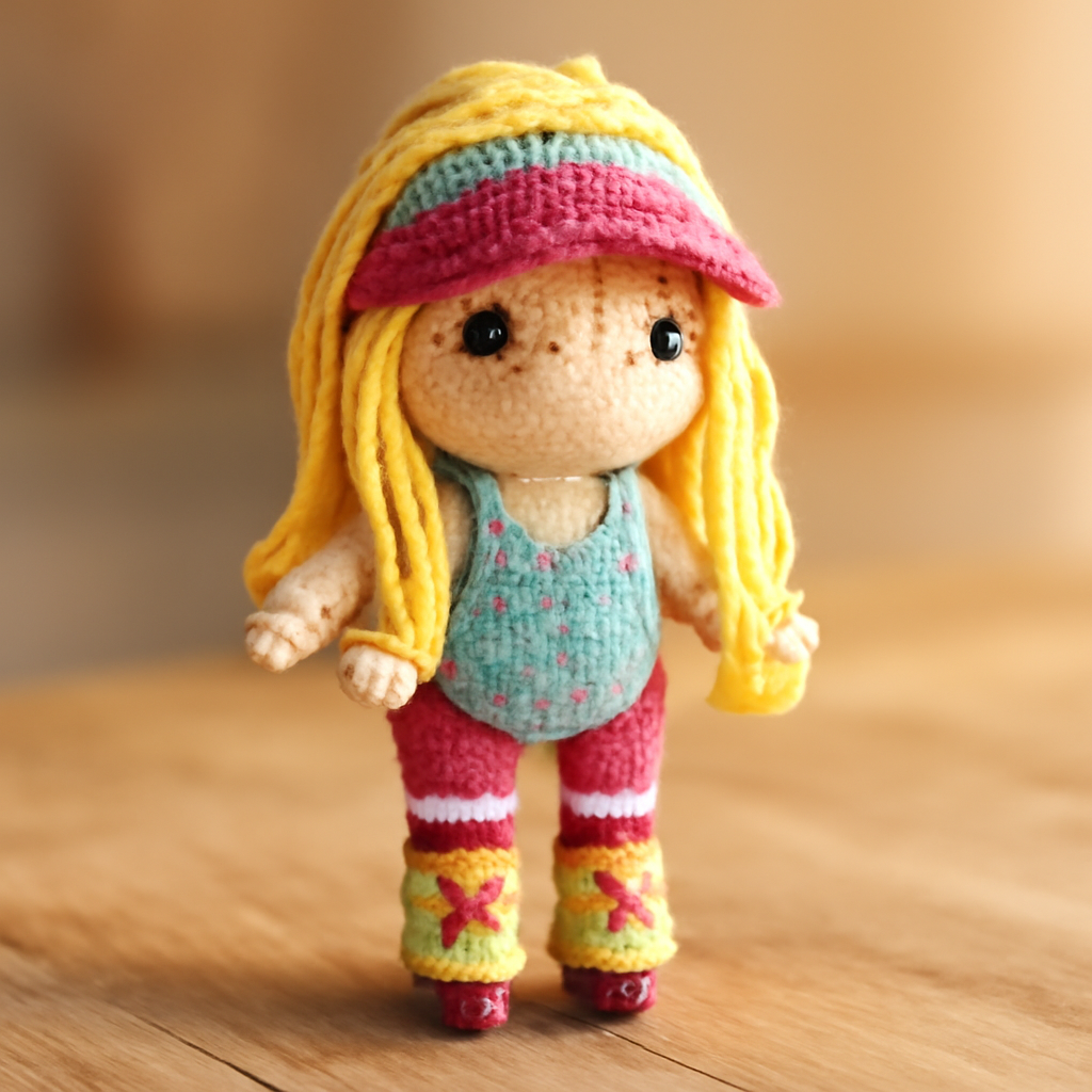 Barbs Roller Skater Girl Amigurumi Pattern