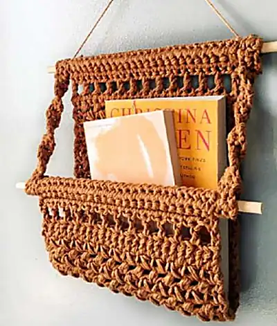 Boho Book Nook Hanging Basket Pattern