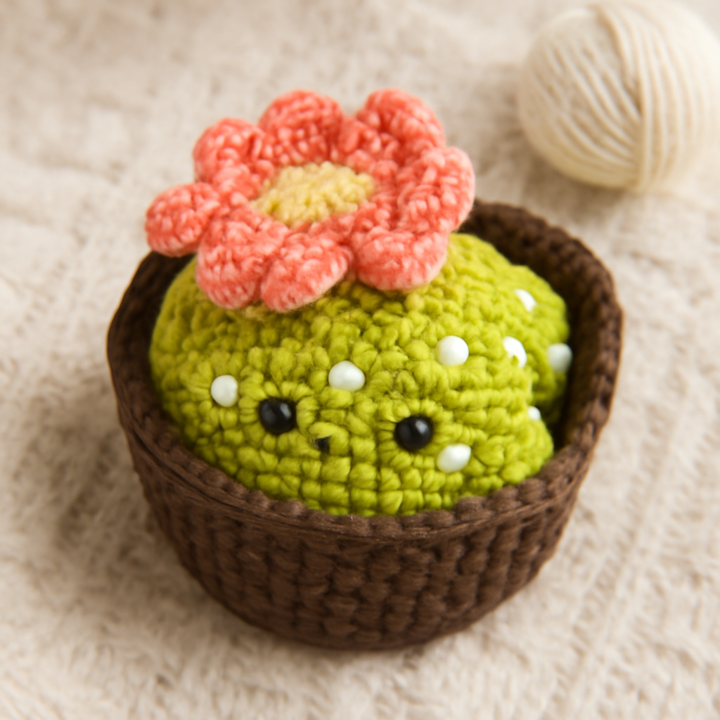 Cactus Frog with Removeable Pot Amigurumi Pattern