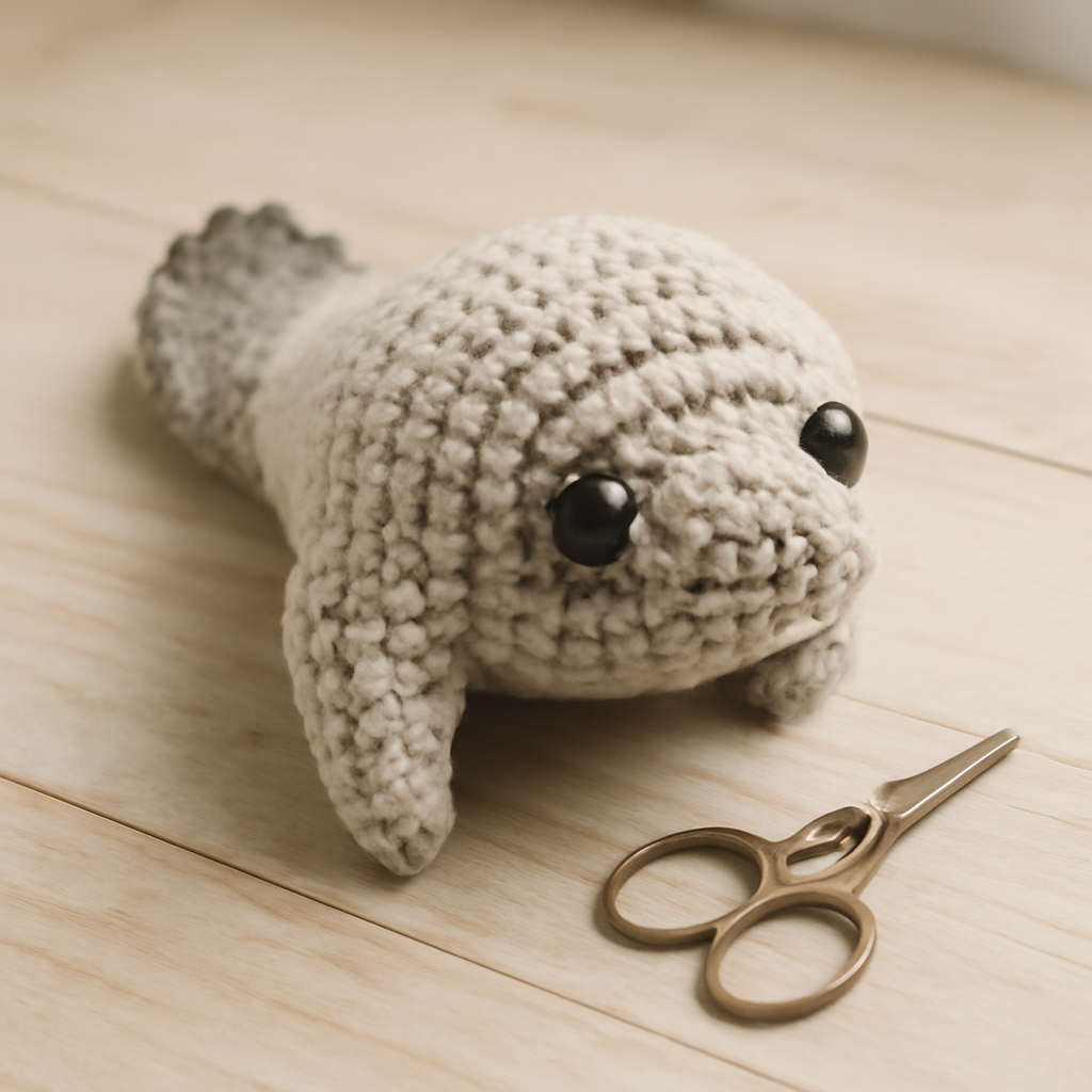 Chubby Manatee Friend Amigurumi Pattern