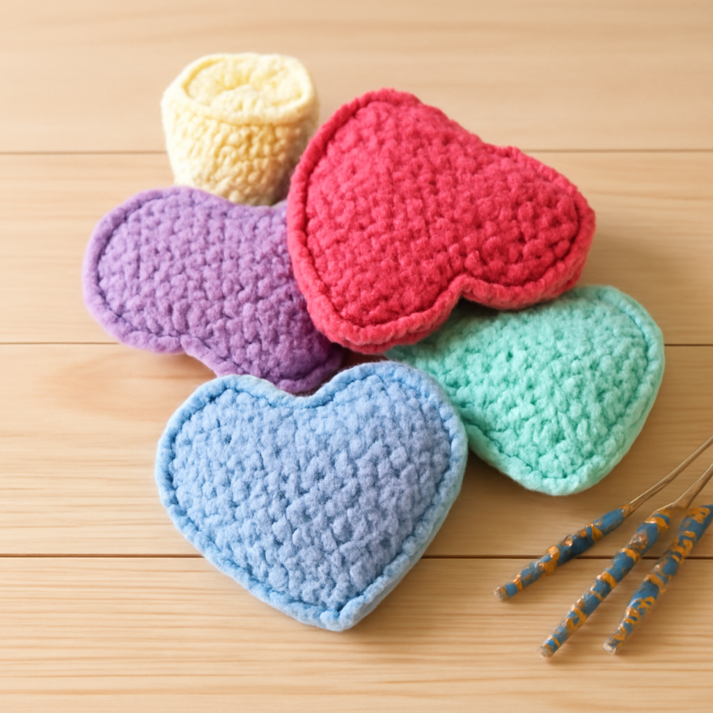 Conversation Candy Hearts Crochet Pattern
