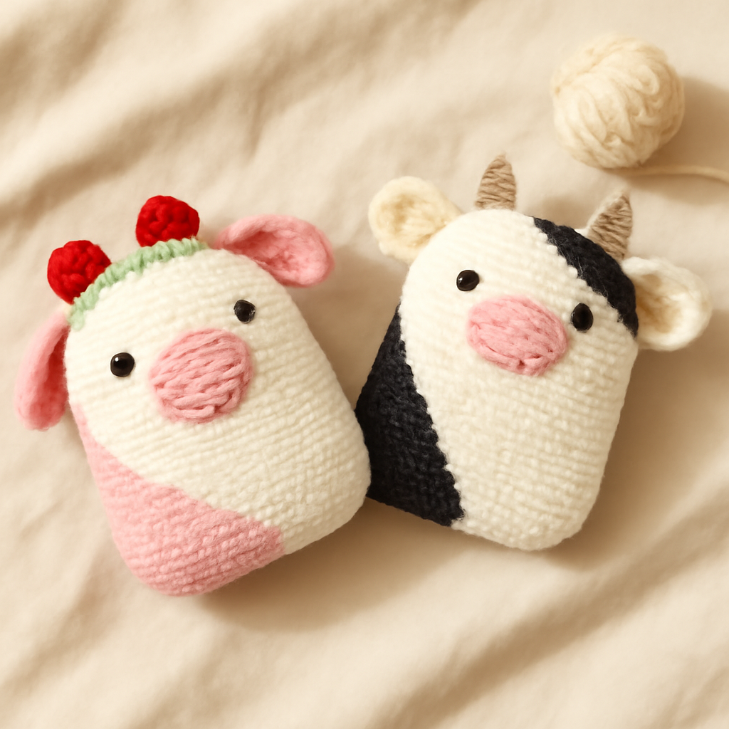 Cow Squishmallow Plushie Amigurumi Pattern
