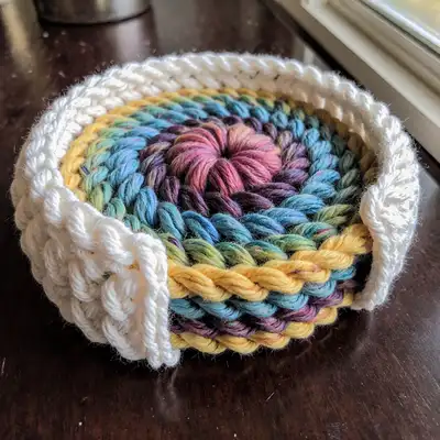 Crochet Coaster and Coaster Holder Pattern