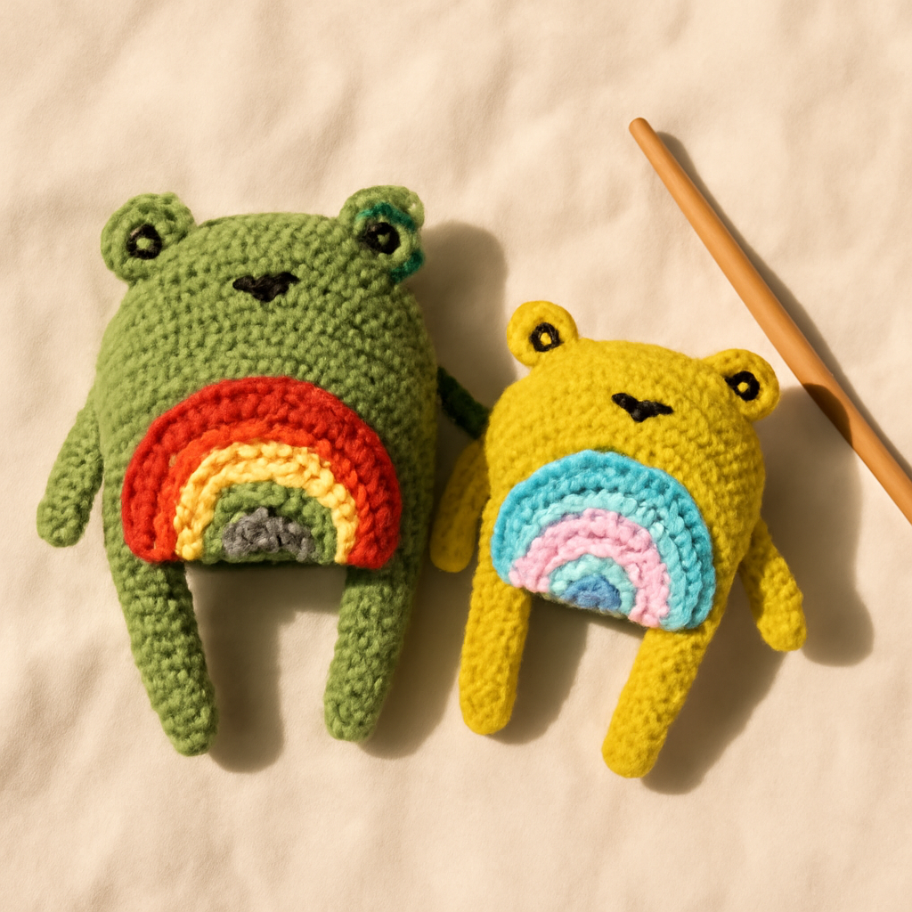 Crochet Pride Frog Amigurumi Pattern