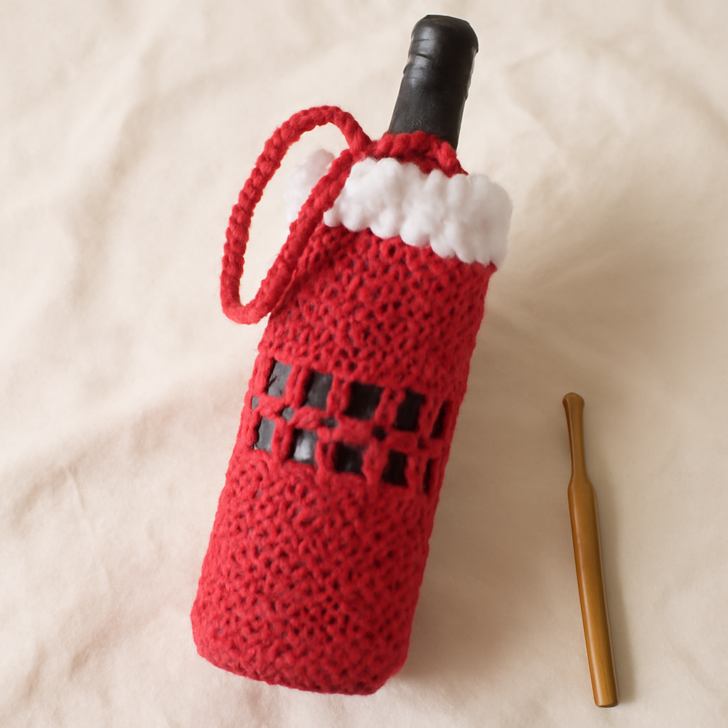 Crochet Wine Tote Bag Pattern