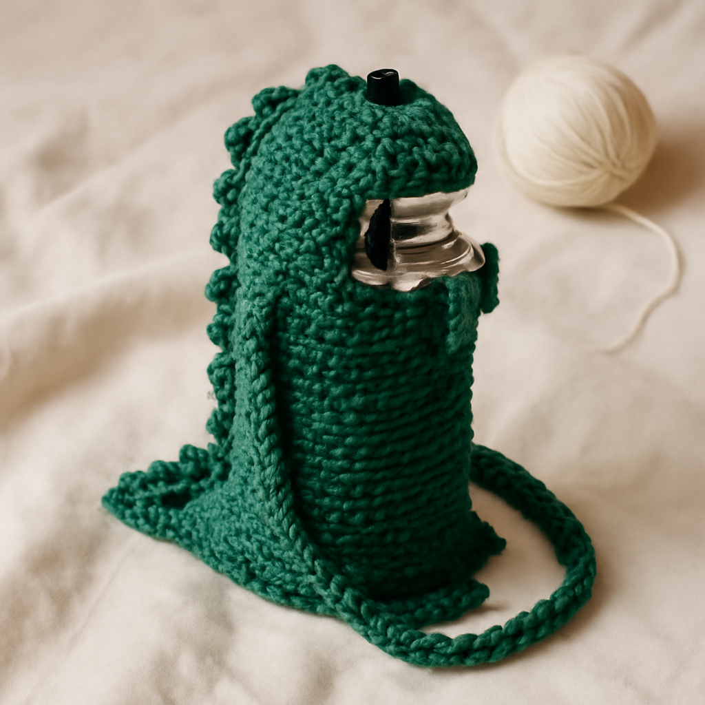 Dinosaur Water Bottle Holder Crochet Pattern
