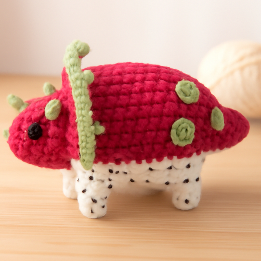 Dragonfruiteratops Amigurumi Pattern
