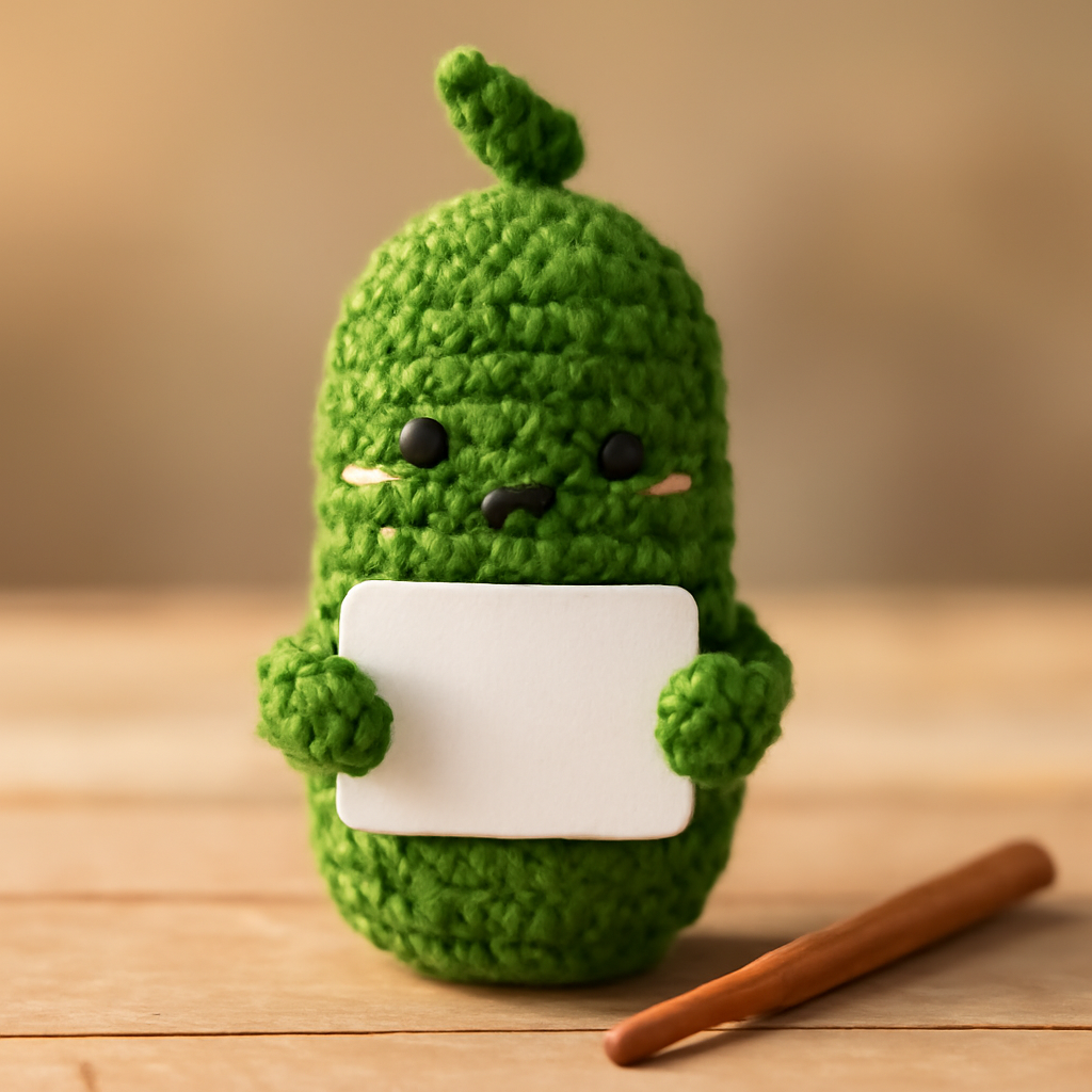 Emotional Support Pickle Amigurumi Pattern