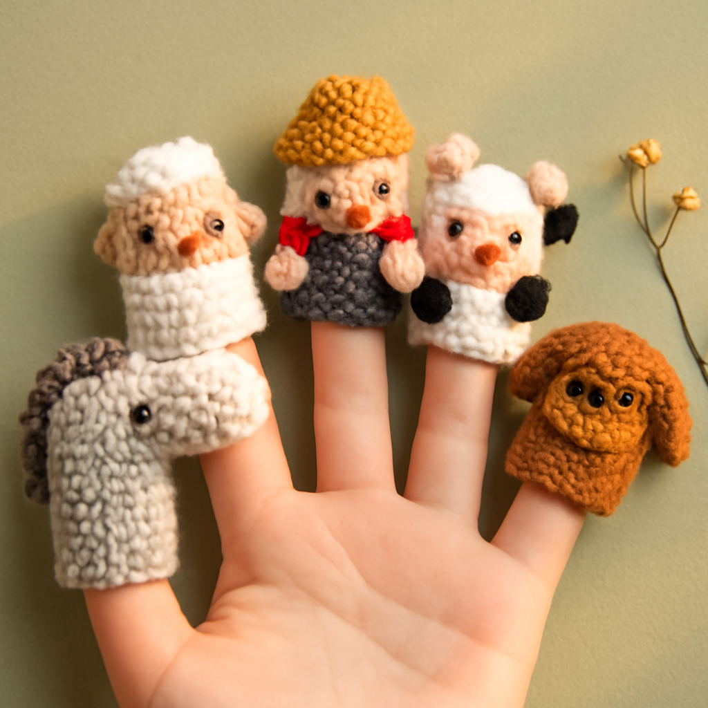Farm Finger Puppet Amigurumi Pattern