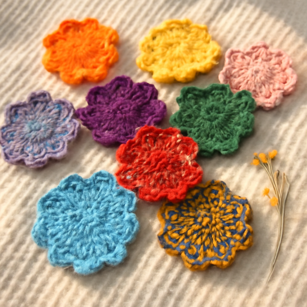 Flower Coasters Crochet Pattern