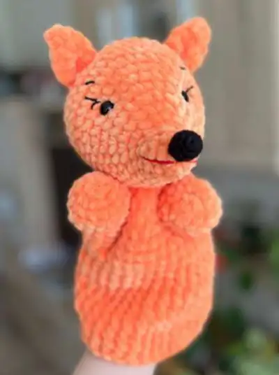 Fox Hand Puppet Amigurumi Pattern
