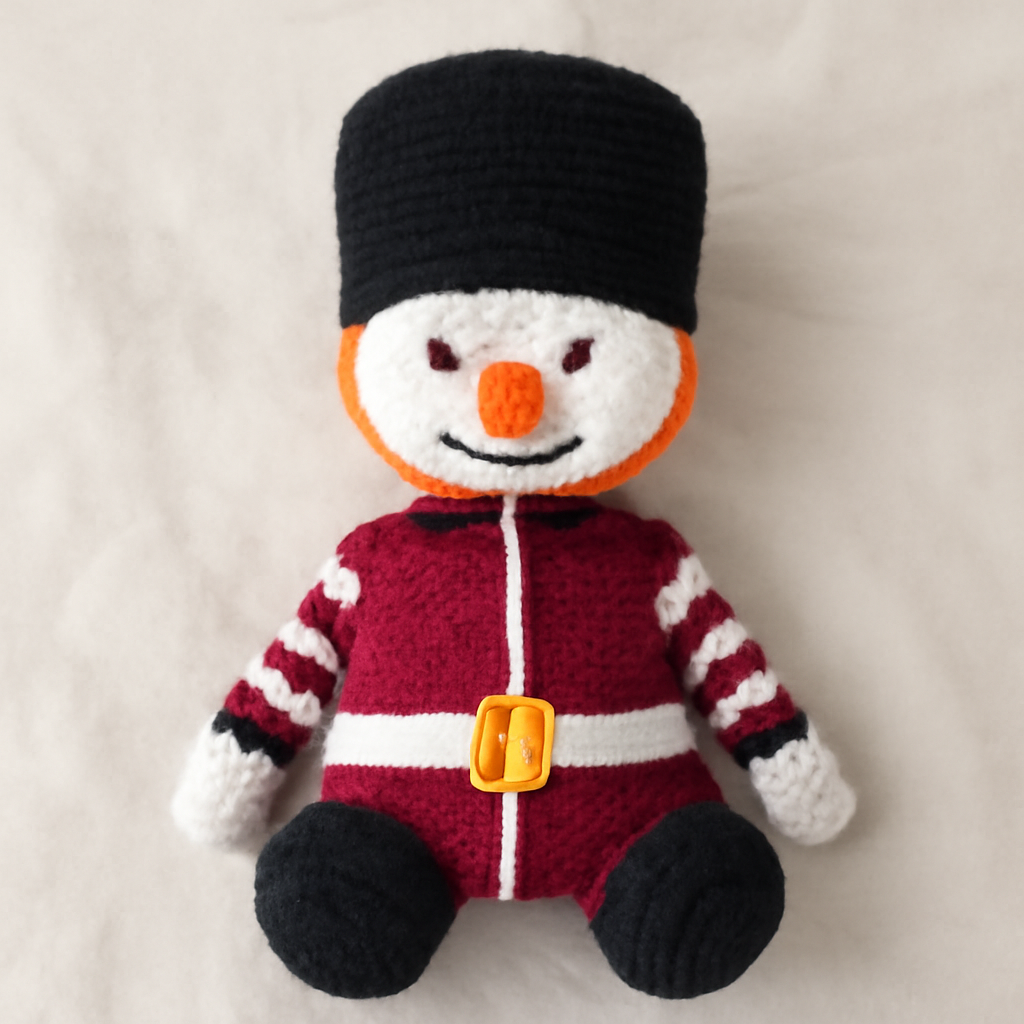 Henry the Guard Snowman Amigurumi Pattern