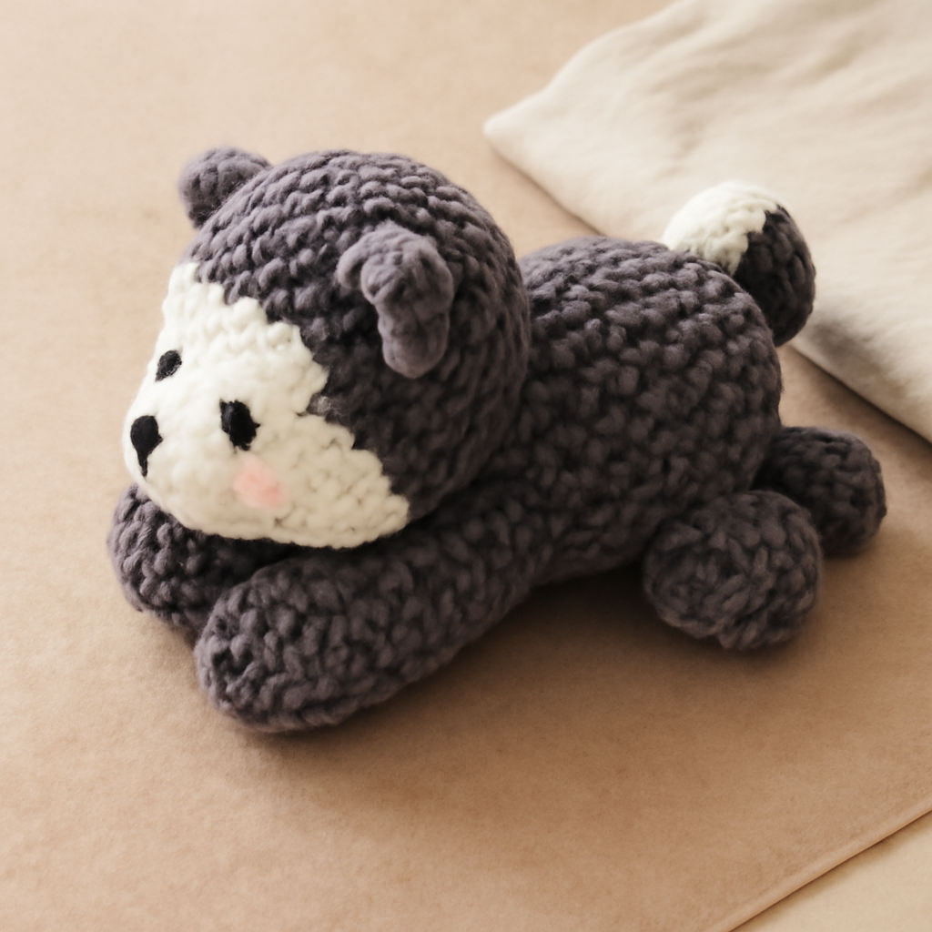 Little Husky Dog Amigurumi Pattern