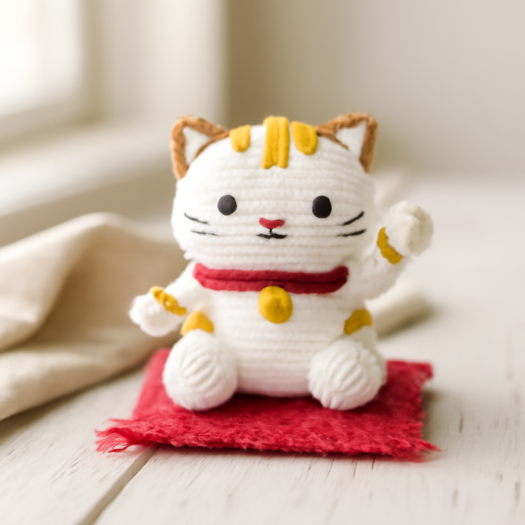 Lucky Cat Amigurumi Pattern