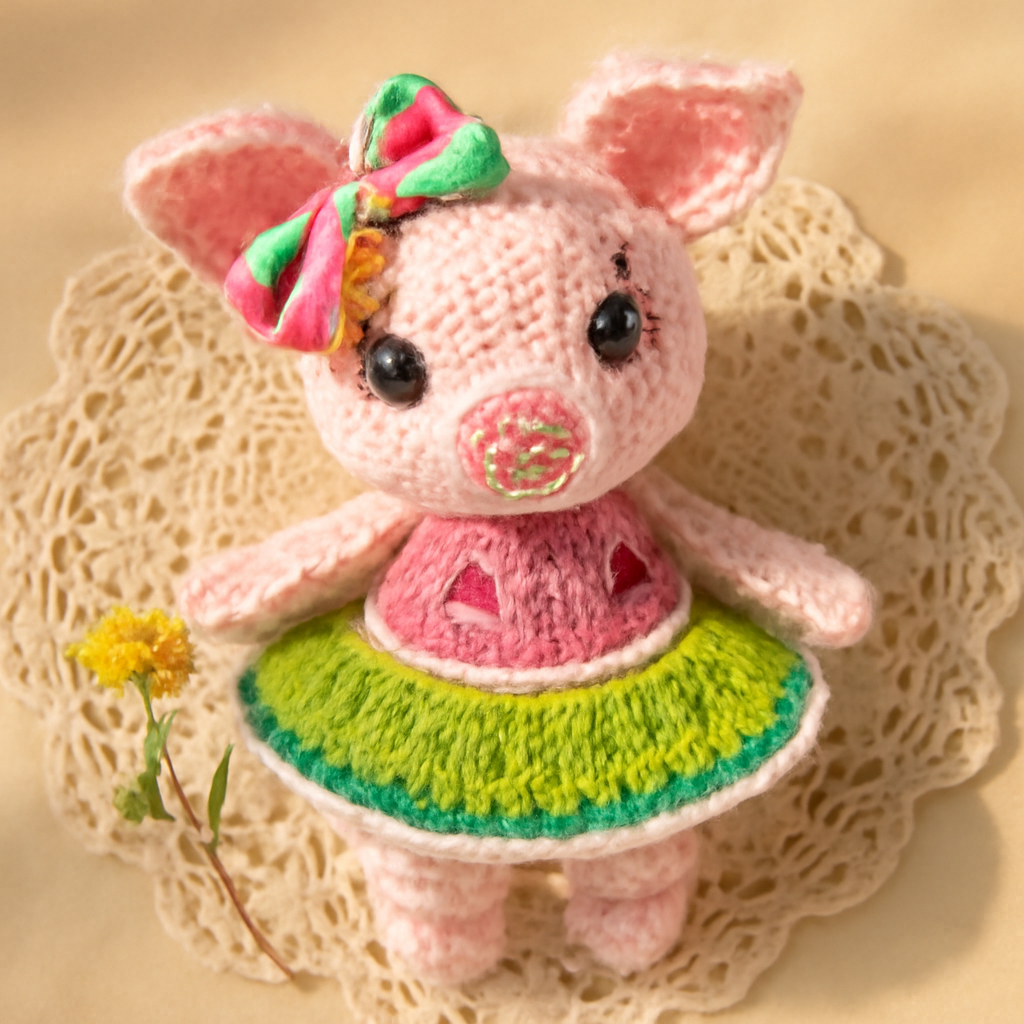 Millie the Melon Pig Amigurumi Pattern
