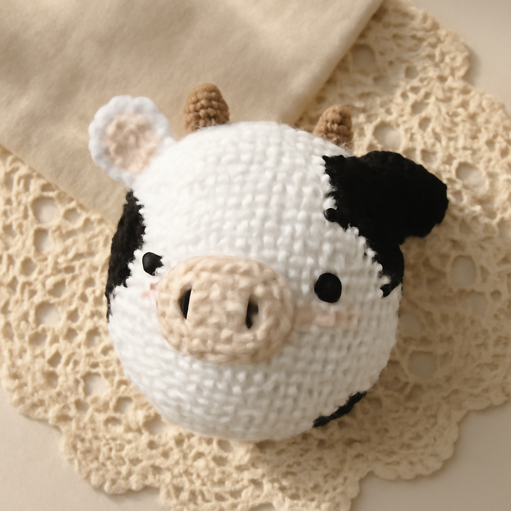 Mini Milk Cow Amigurumi Pattern