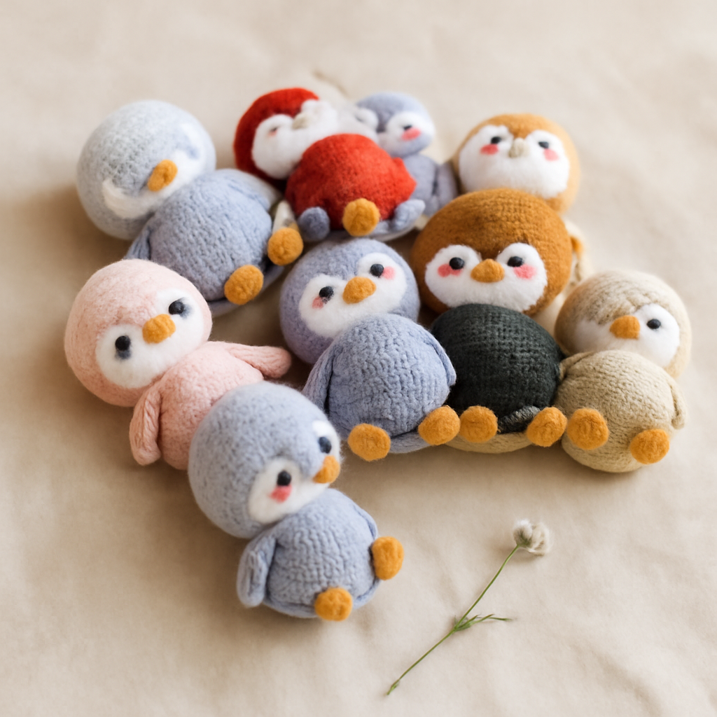 Mini Penguin Keychain Amigurumi Pattern