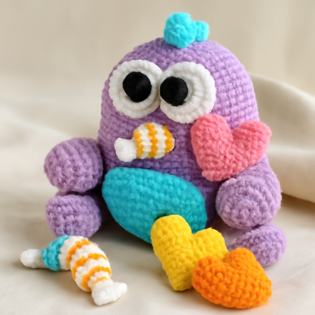 Monster Surprise Mr. Love Amigurumi Pattern