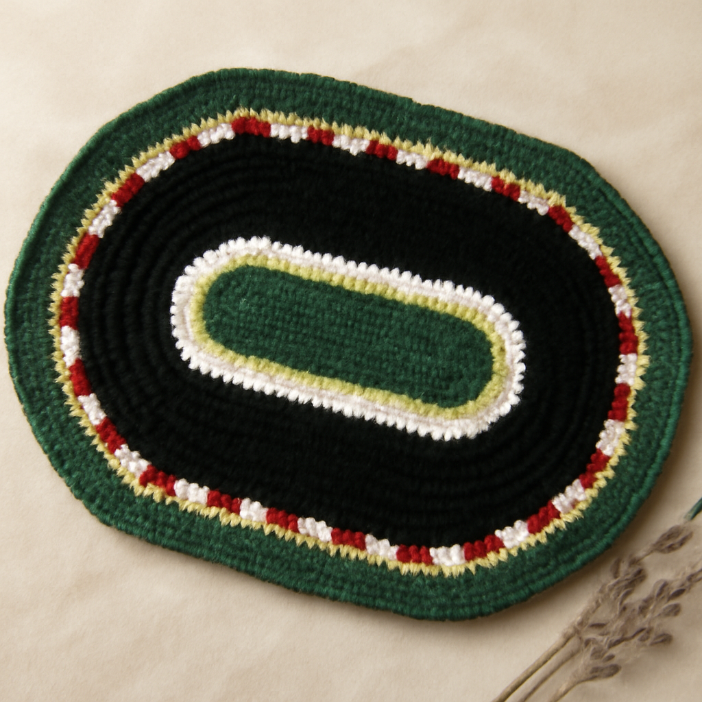 Race Track Mat Crochet Pattern