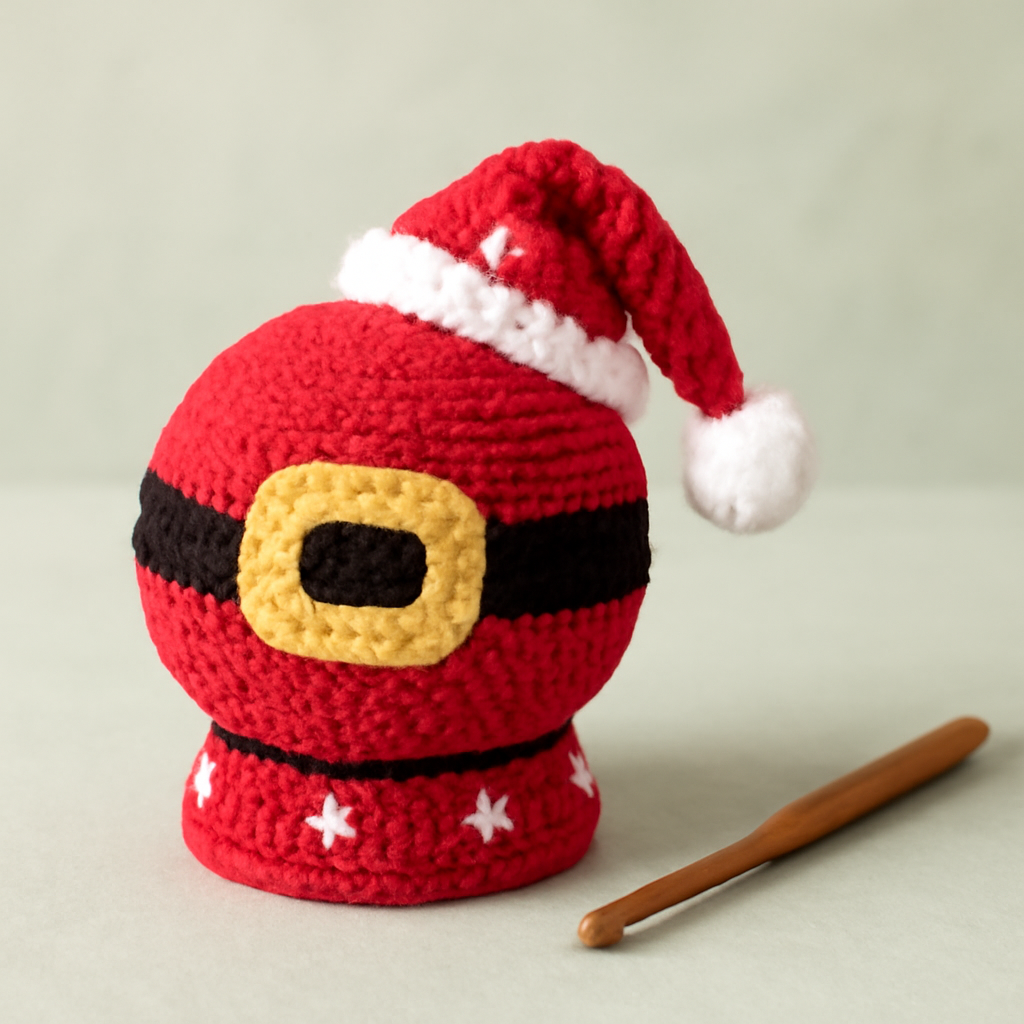 Santa Belly Snow Globe Crochet Pattern