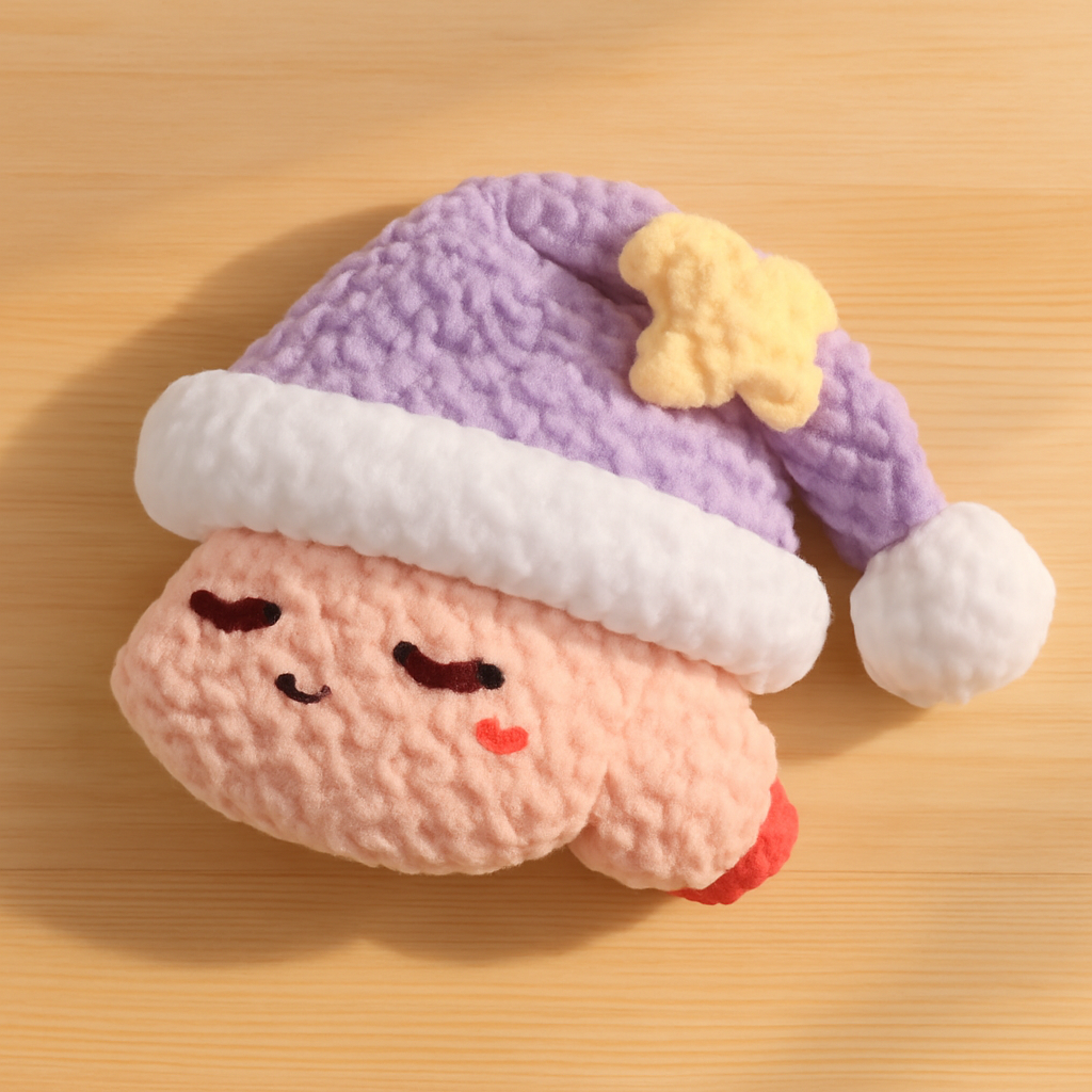 Sleeping Pink Puff Kirby Amigurumi Pattern