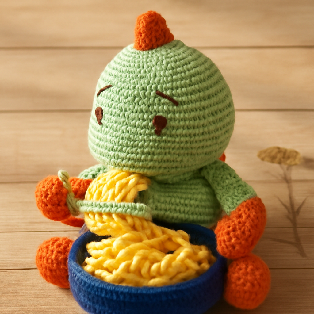 Spaghetti Dinosaur Amigurumi Pattern