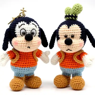 Standing and Sitting Goofy Amigurumi Pattern