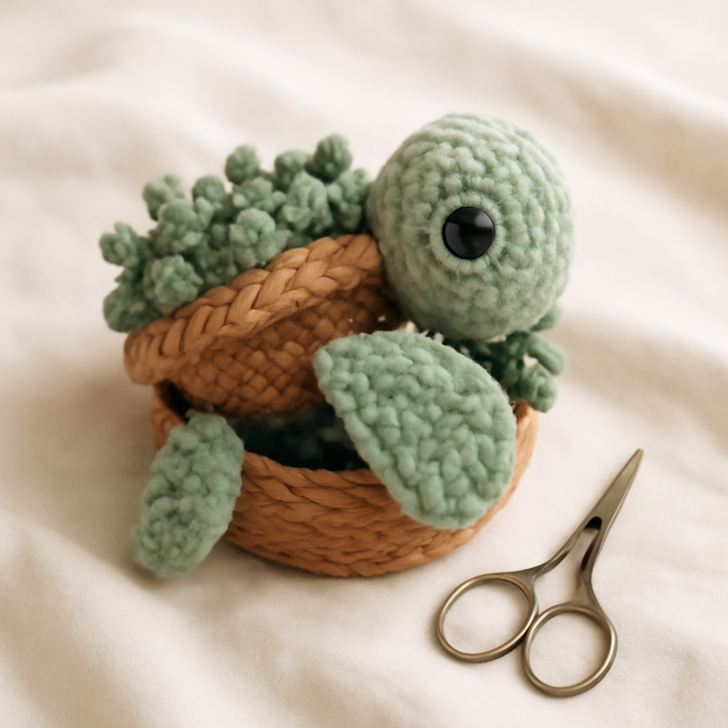 Succulent Turtle Amigurumi Pattern