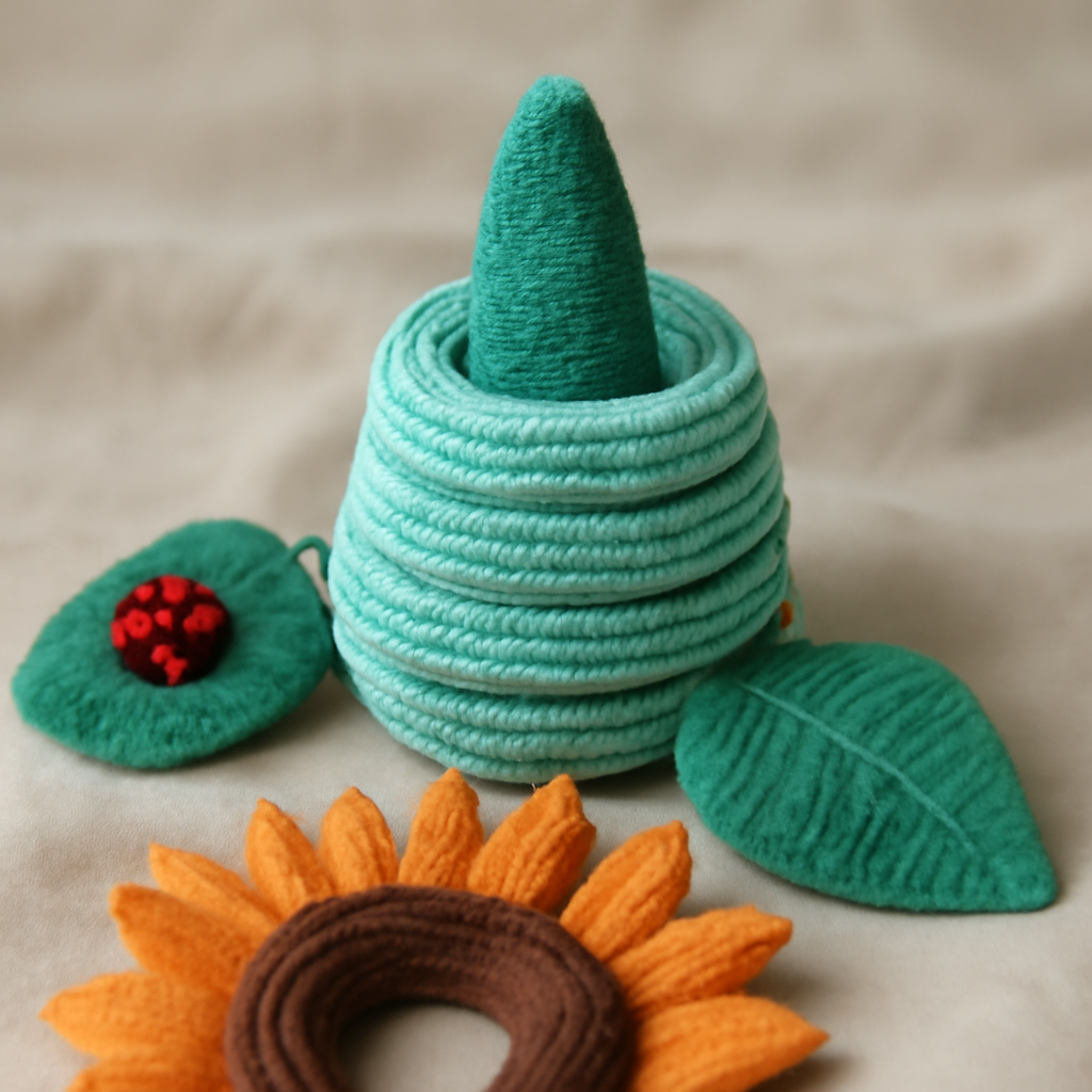 Sunflower Stacking Toy Amigurumi Pattern