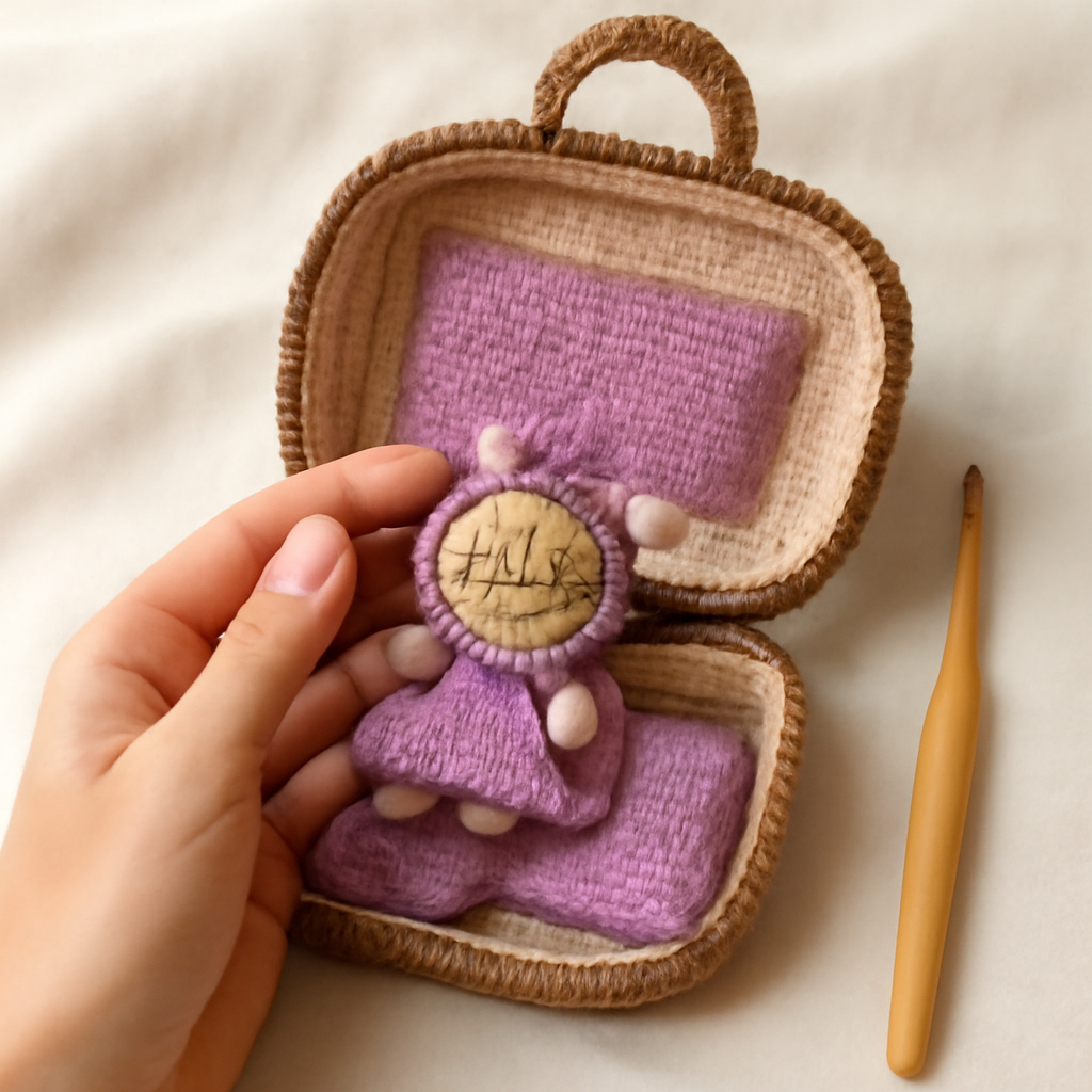 Teddy Bear in Suitcase Amigurumi Pattern